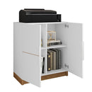 Kit Conjunto Para Escritório 3 Peças Cubic Branco Caemmun