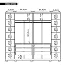Guarda Roupa Casal 6 Portas 6 Gavetas Espartacus Marrom