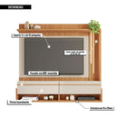 Painel Para TV Até 60 Polegadas Marrom Vivenda Caemmun