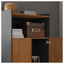 Kit Conjunto Escritório 3 Peças Marrom Studio Caemmun