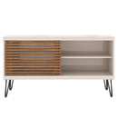 Bancada Rack Montada Até 50 Polegadas Bege Frizz Caemmun