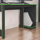 Mesa Gamer Para Computador Escrivaninha Preta Verde Caemmun