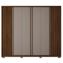 Guarda Roupa Casal Grande 6 Portas 4 Gavetas Marrom Apollo