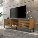 Bancada Rack TV até 70 Polegadas  New Frizz  Marrom Caemmun