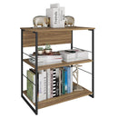 Livreiro Aparador Sala De Estar Marrom Fabrick Caemmun