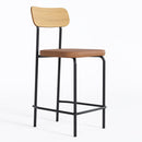 Banco Alto Student Preto/Caramelo - Overseas