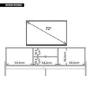 Rack Bancada Para Tv Até 72 Polegadas Tiger Marrom Caemmun