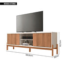 Rack Bancada Para Tv Até 72 Polegadas Tiger Marrom Caemmun