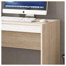 Mesa Computador Para Escritório 90 Cm Bege Recta Caemmun