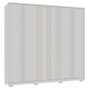 Guarda Roupa Casal Mozart 6 Portas 4 Gavetas Branco Caemmun