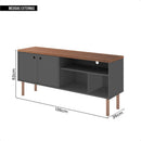 Bancada Para TV Até 60 Polegadas Multi Cinza Caemmun