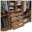 Guarda Roupa Casal Mozart 4 Gavetas 6 Portas Marrom Caemmun