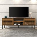 Bancada Rack TV até 70 Polegadas  New Frizz  Marrom Caemmun