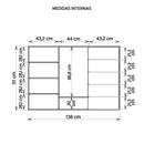 Cômoda Sapateira 2 Portas 5 Gavetas Marrom Pegasus Caemmun