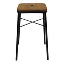 Banco Pegs Baixo Decorativo Preto - Overseas