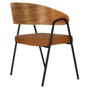 Poltrona Aero Cadeira Decorativa Com Apoio Caramelo Overseas