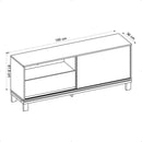 Bancada Rack Para TV até 55 Polegadas Jace Marrom Caemmun