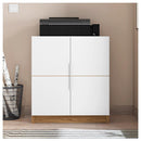 Kit Conjunto Para Escritório 3 Peças Cubic Branco Caemmun