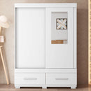 Guarda Roupa Mongi 2 Portas Com Espelho Branco Caemmun