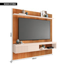 Painel Para Tv's Até 65 Polegadas Moon Marrom Caemmun