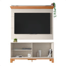 Bancada Rack Com Painel Para Tv Até 45 Polegadas Jace Bege