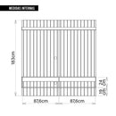 Painel Para TV até 65 Polegadas Sena Marrom Caemmun