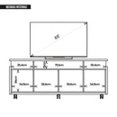 Rack Bancada Para Tv até 65 Polegadas Stars Marrom Caemmun