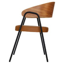 Poltrona Aero Cadeira Decorativa Com Apoio Caramelo Overseas