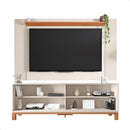 Bancada Rack com Painel  Para Tv até 65 Polegadas Jace Bege