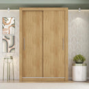 Guarda Roupa Solteiro Grande 2 Portas Marrom Glass Caemmun