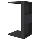 Mesa Apoio Lateral Sofá Ou Cama Book Preto Caemmun