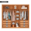 Guarda Roupa 6 Portas 6 Gavetas Marrom Diamond Caemmun