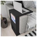 Mesa Apoio Lateral Sofá Ou Cama Book Preto Caemmun