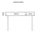 Penteadeira Para Quarto Aparador Mult Marrom Caemmun