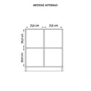 Kit Escritório Armário Com 2 Gaveteiros Cubic Branco Caemmun