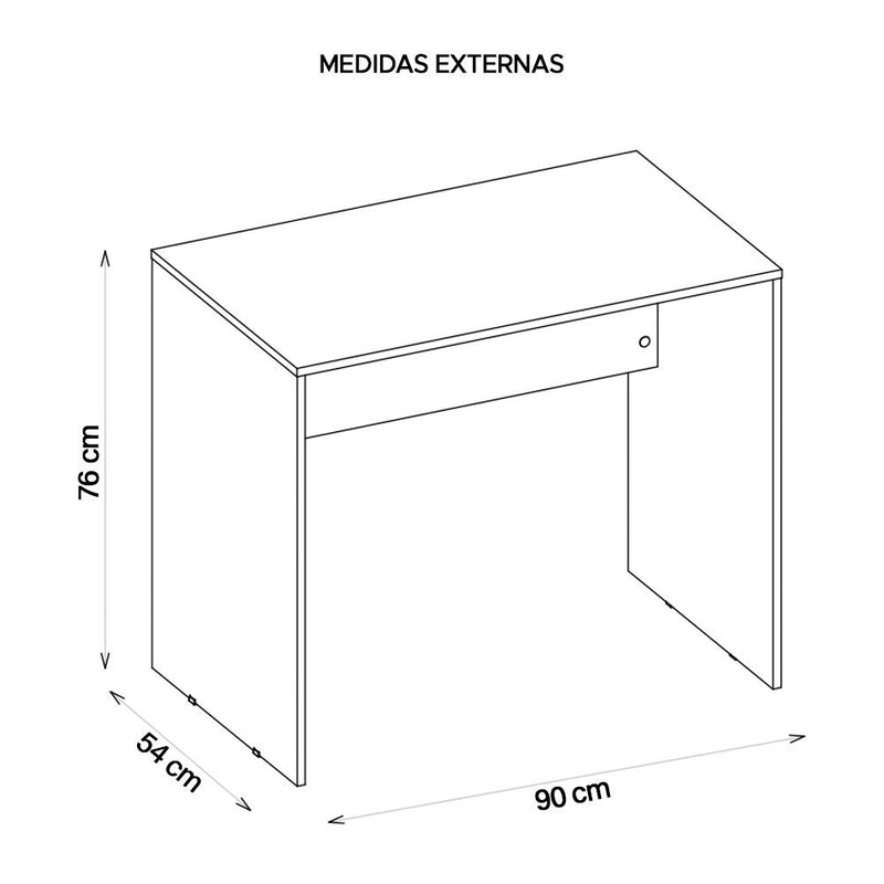 Kit Conjunto Armário Alto E Baixo Mesa Cubic Branco Caemmun